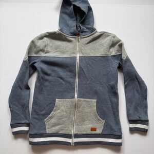 7 For All Mankind Kids Zip Up ColorBlockSweatshirt With Hood Size 12